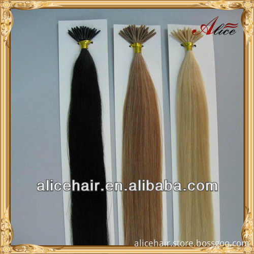 Wholesale price i tip human hair extension brazilian hair